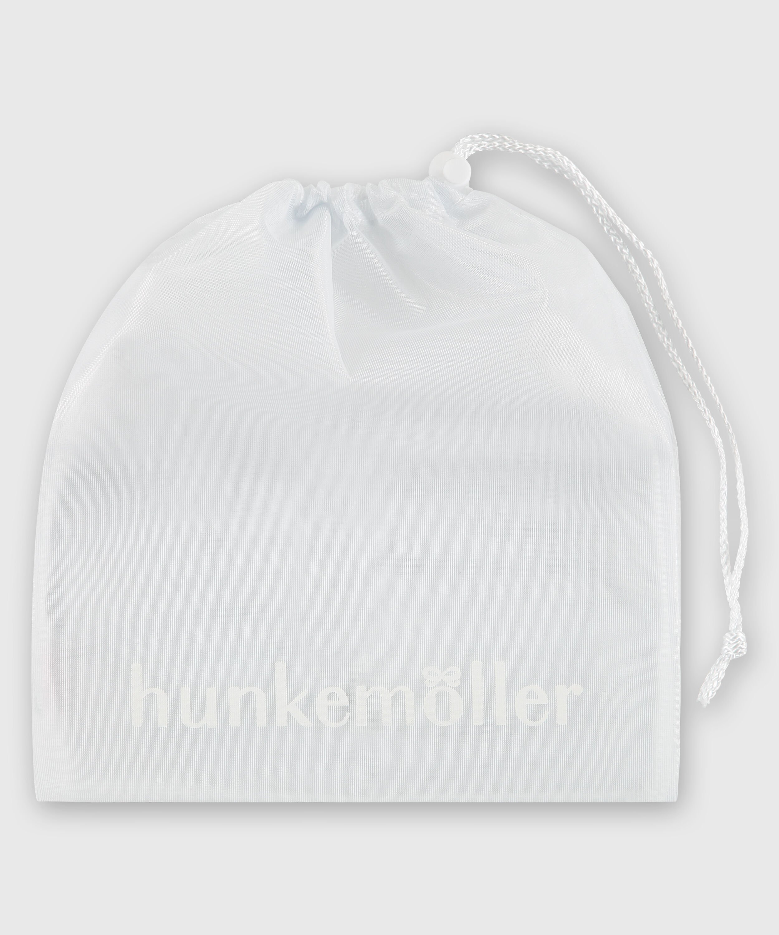Vaskepose med snurpesnor, Hvit