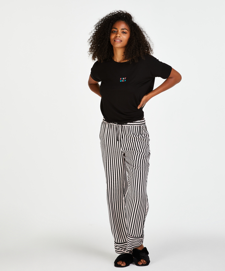 Pyjamasbukse Woven, Svart