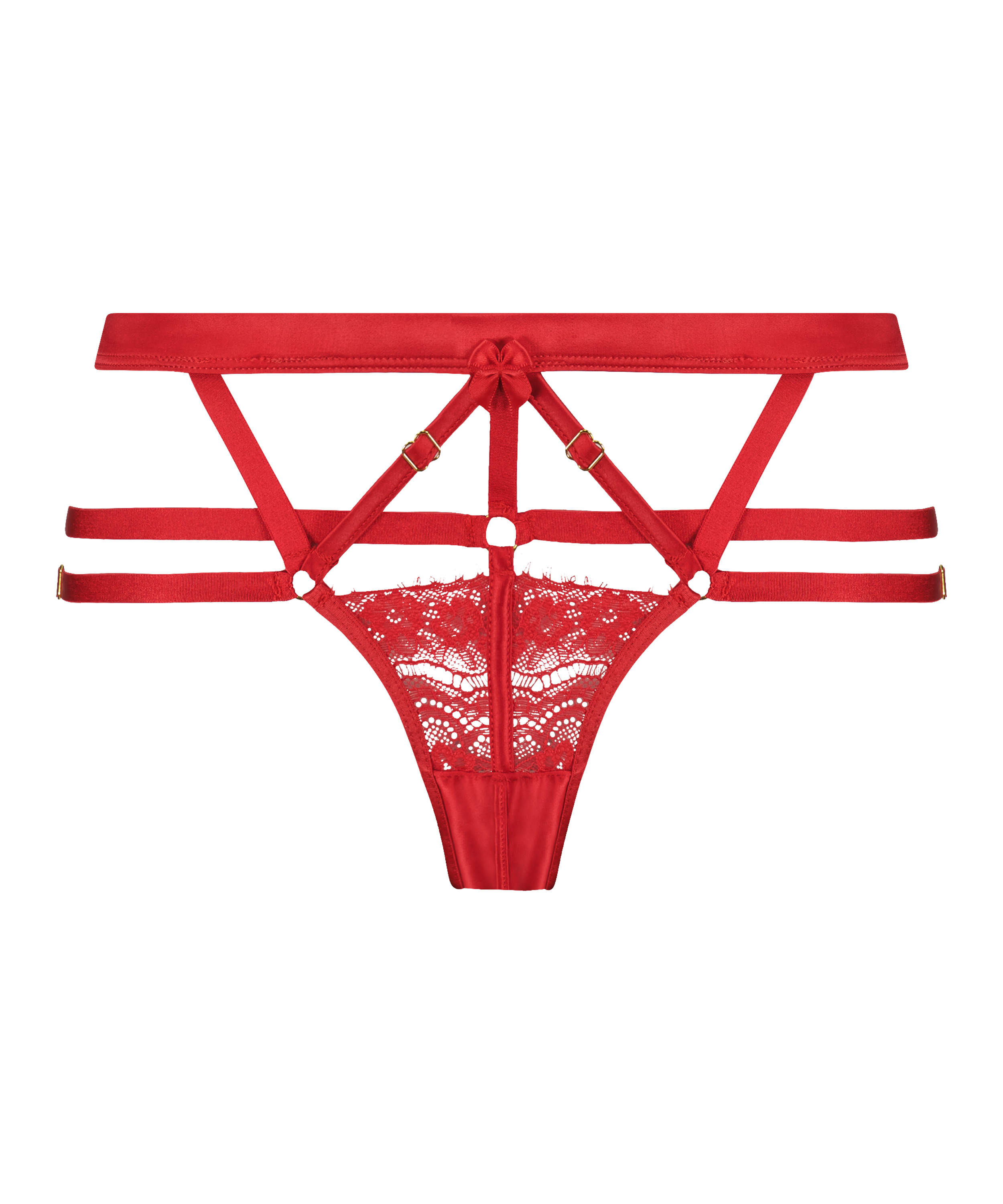 Brasiliansk truse åpent skritt Mitzy, Rød, main