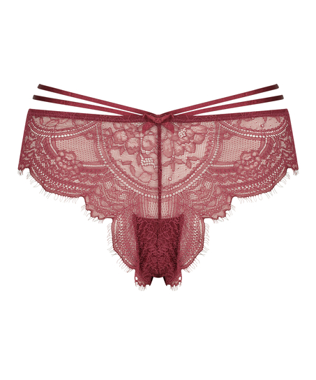 Sian brasiliansk truse med høy skjæring, Rød