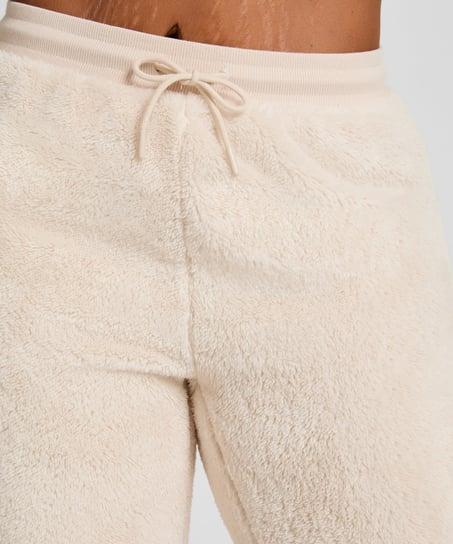 Bukse Fluffy Fleece, Beige