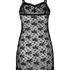 Darcy Slipdress Allover Lace, Svart