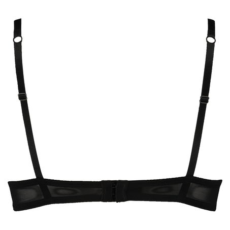 Padded underwired push-up bra Elle, Svart