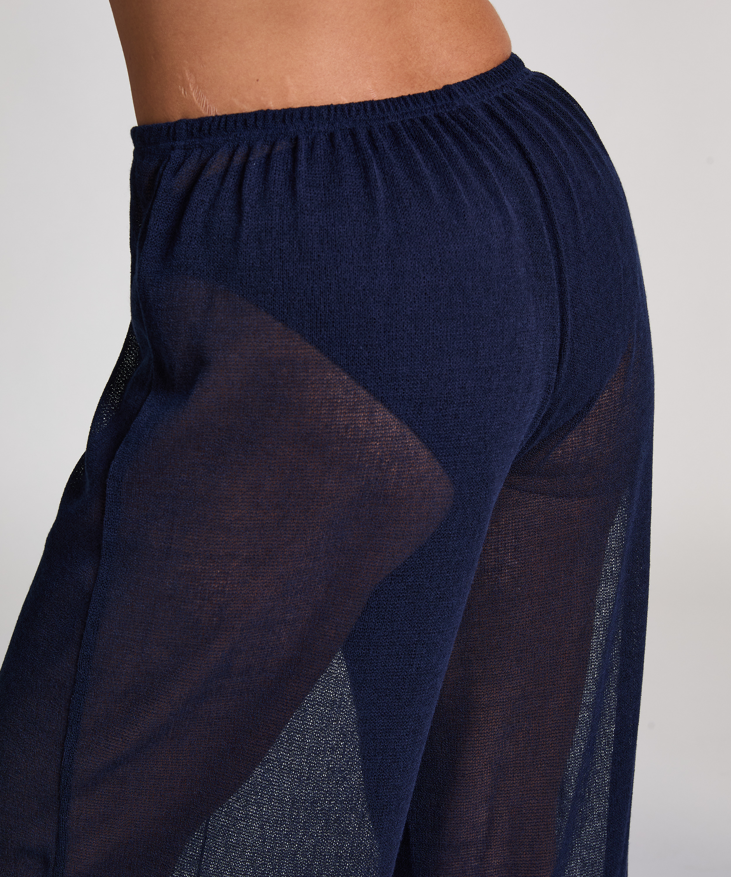 Bukser i strandstrikk, Blå, main