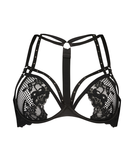 Monroe spile-BH uten polstring, Svart