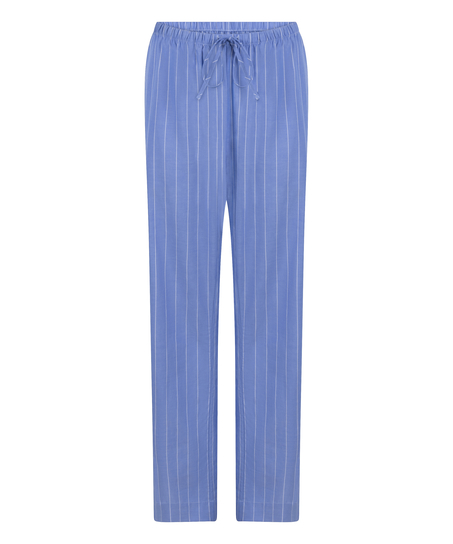 Pant Woven Cotton Stripe, Bl&aring;