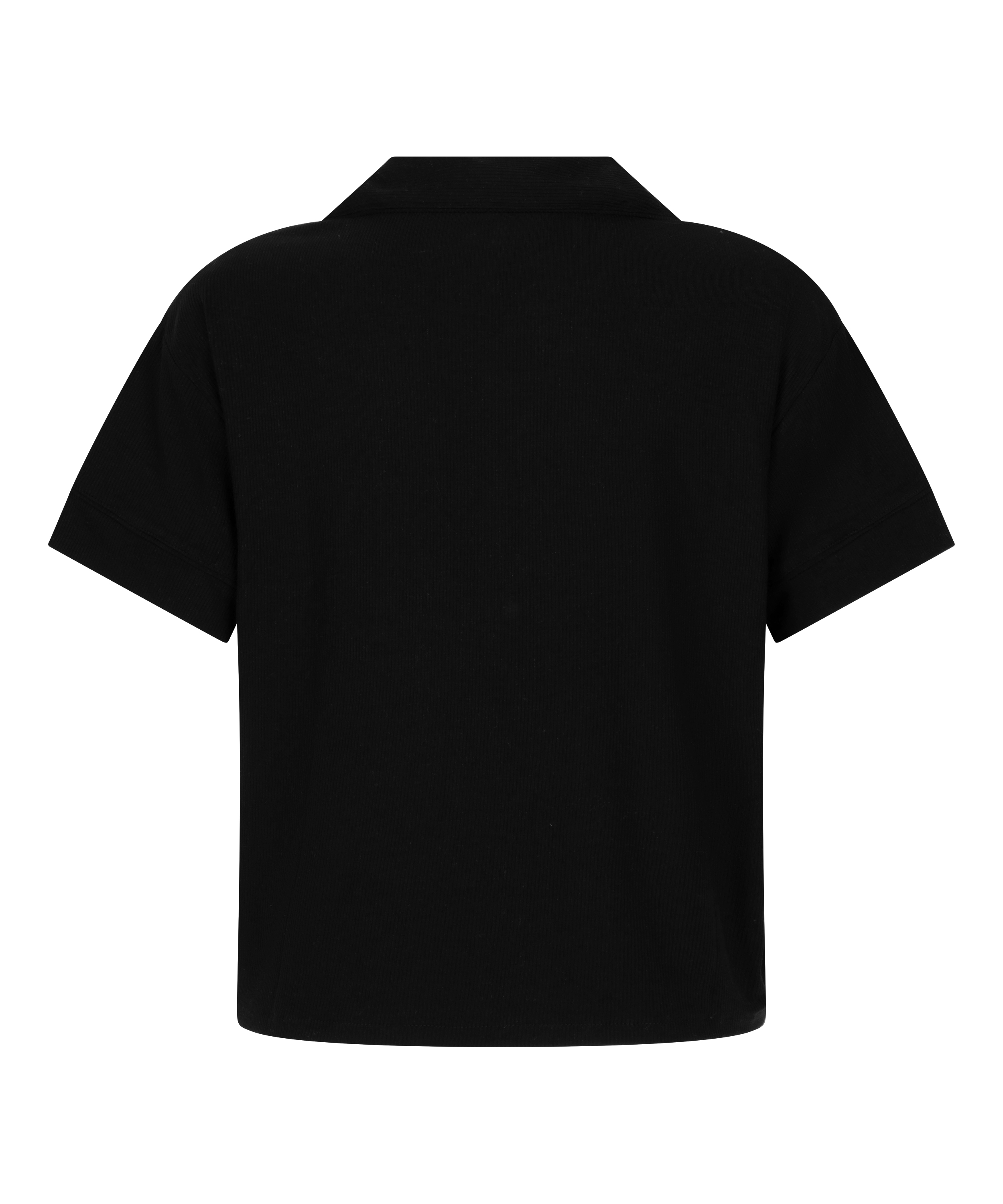 Essential kortermet jakke i jerseystoff, Svart, main