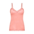Cami-topp Velours Lace, Rosa