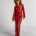 Kimono Allover Lace, Rød
