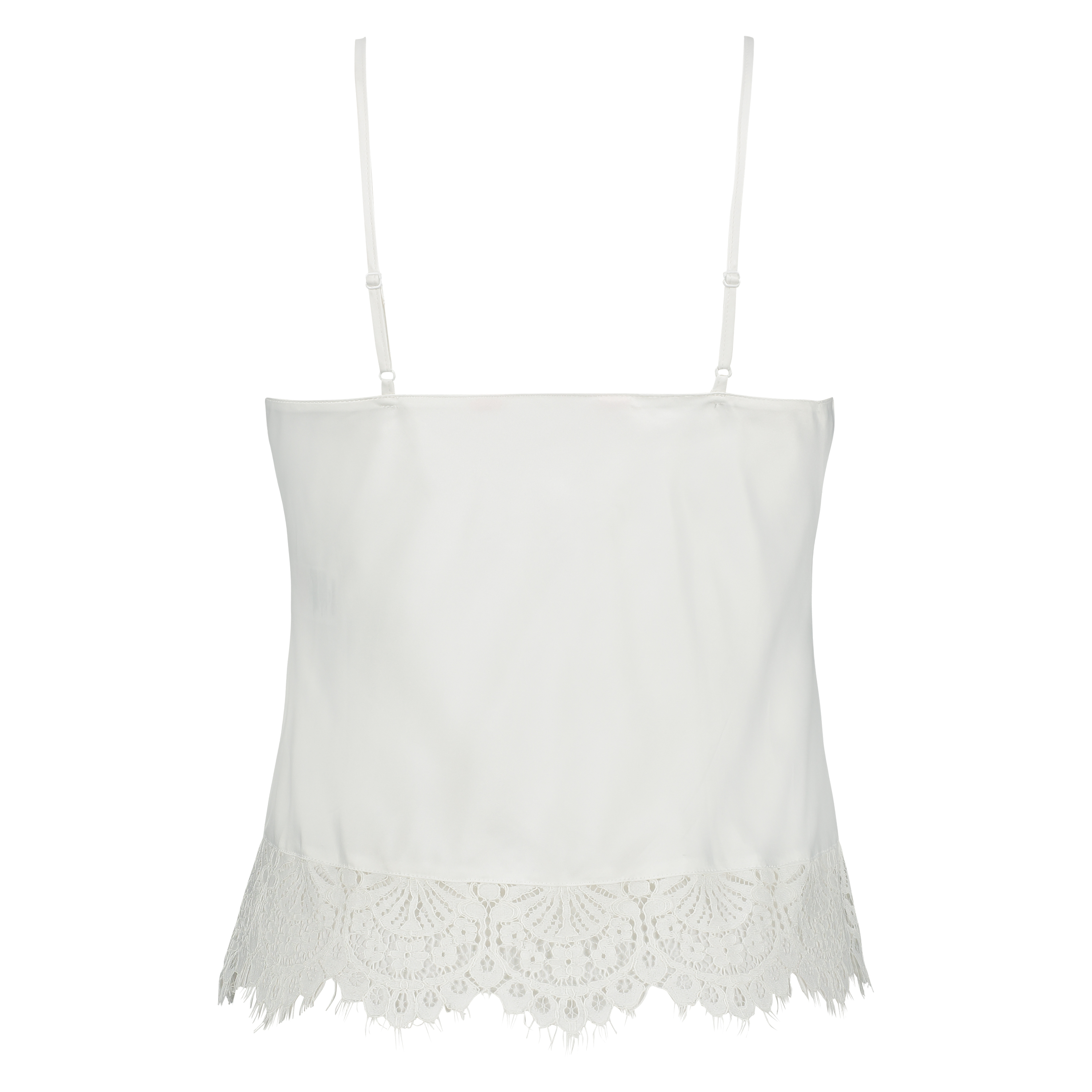 Bridal Satin Cami Top, Hvit, main