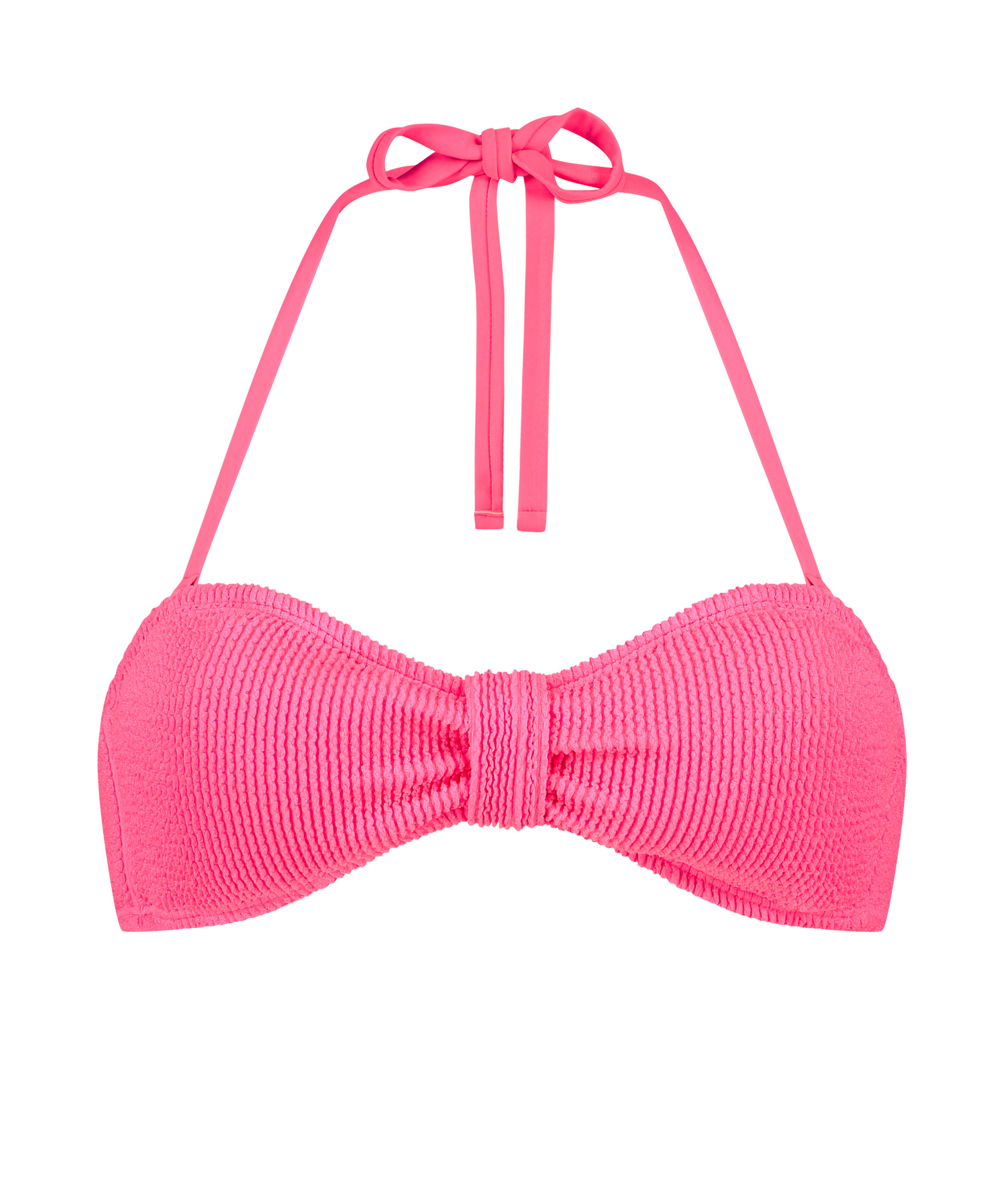 Bandeau Bikinitopp Crinkle, Rosa, main
