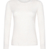 Langermet topp i myk bomull, Beige