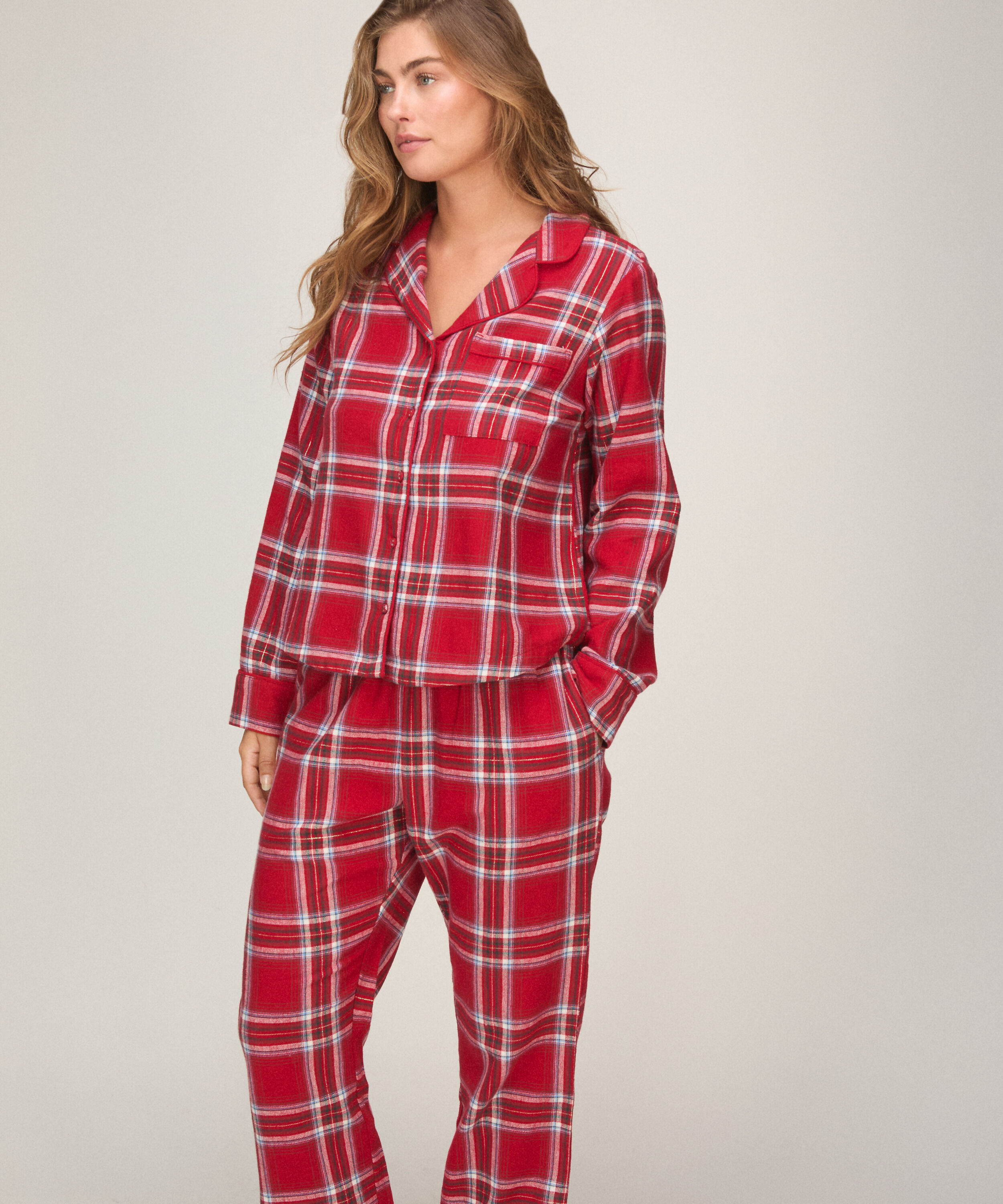 Flannel pysjamasbukse