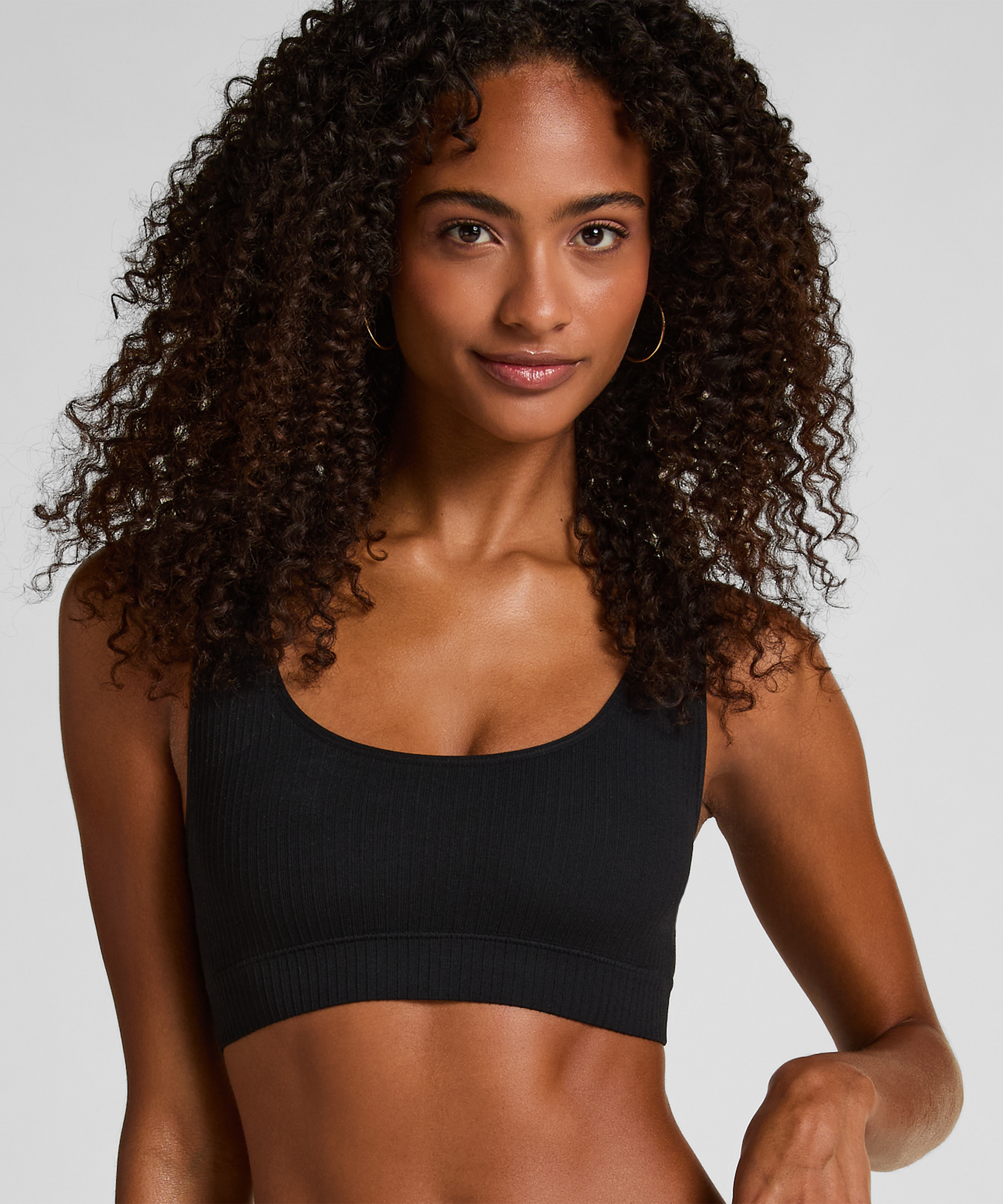 Bralette Scoop Dianne, Svart, main