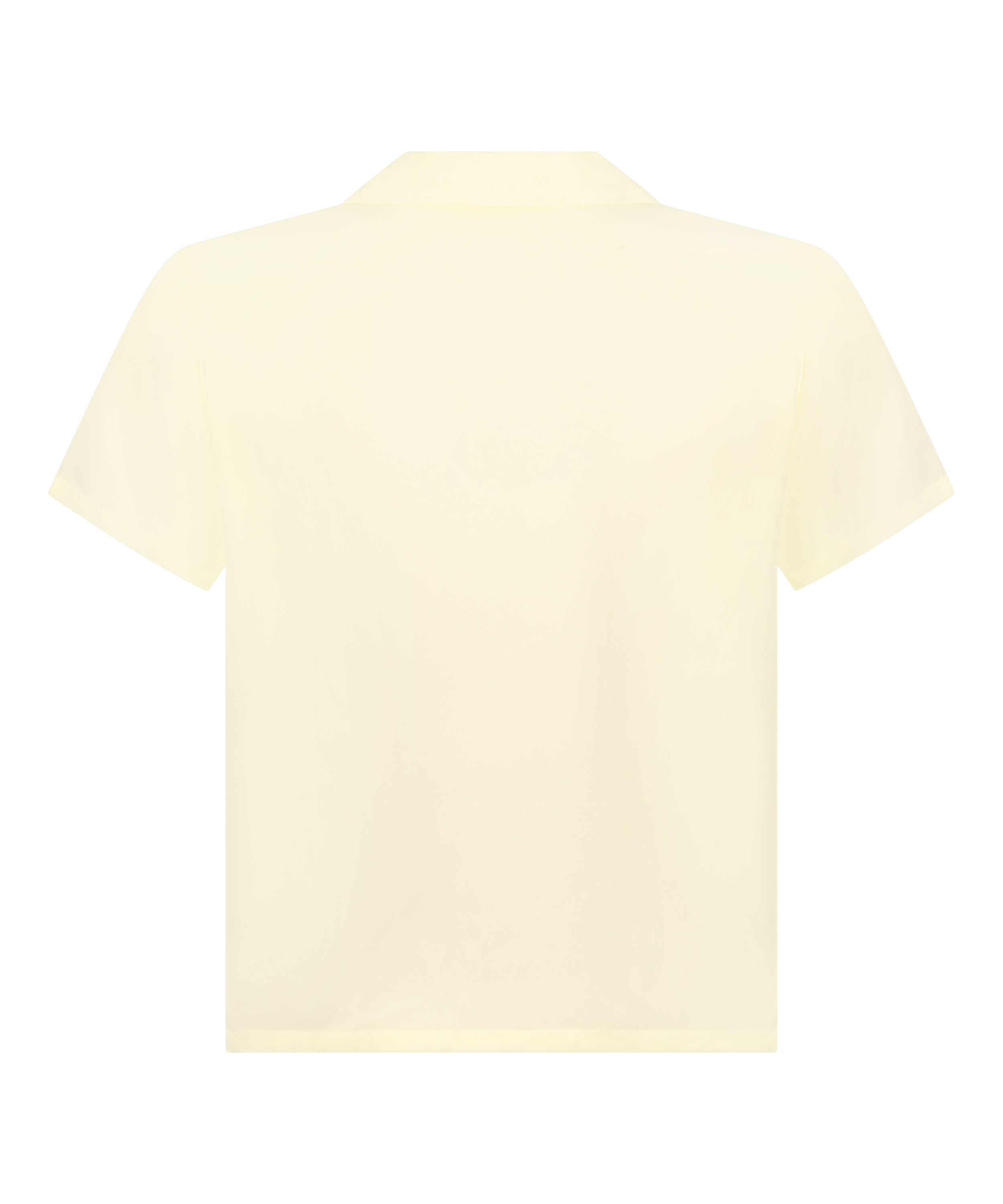 Kortermet jakke i sateng, Gul, main