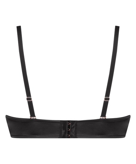 Vattert bh met bøyle stroppefri Chalice, Svart