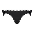 Scallop Goddess frekk bikinitruse, Svart