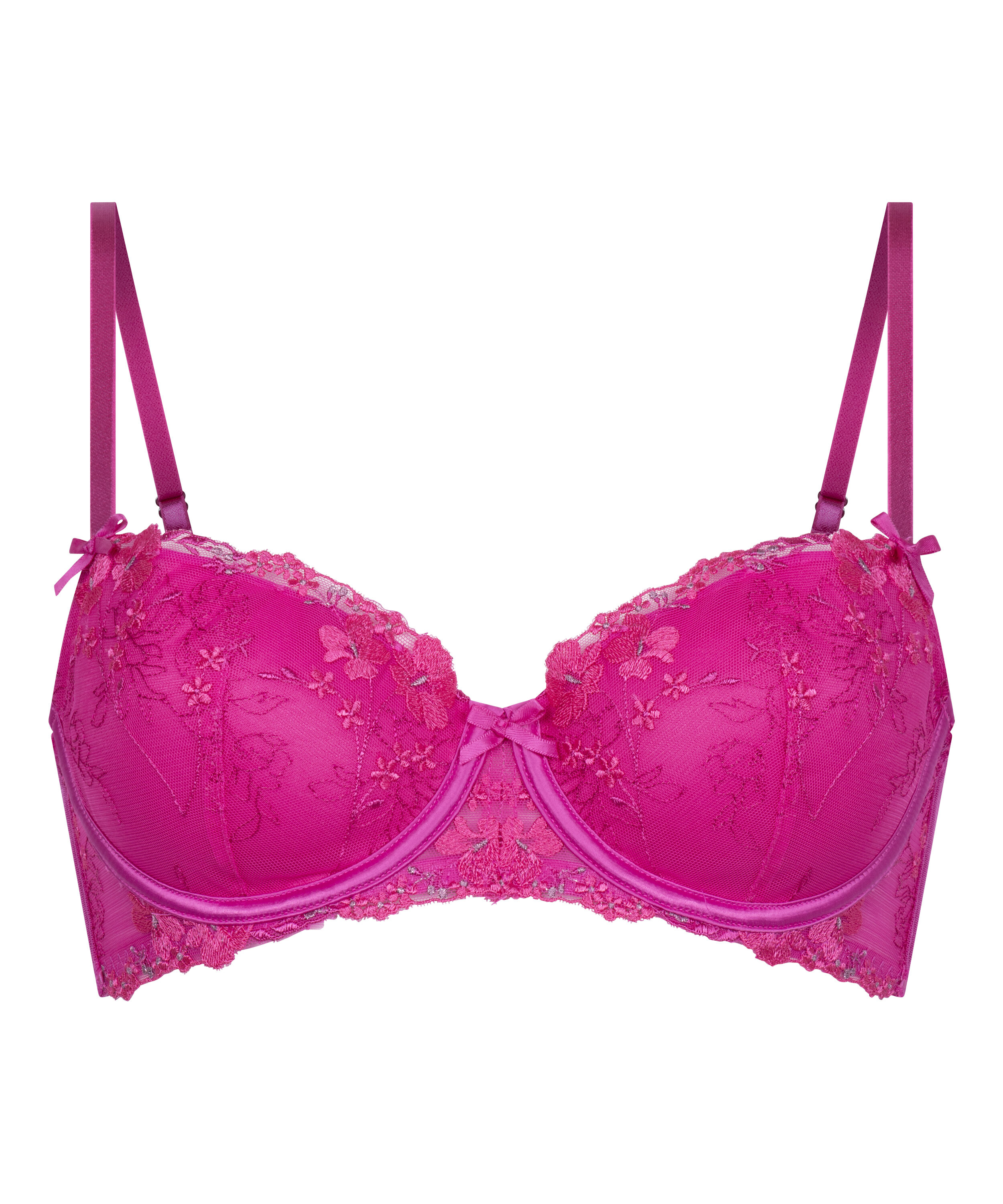Peonie Padded Underwired Bra, Rosa