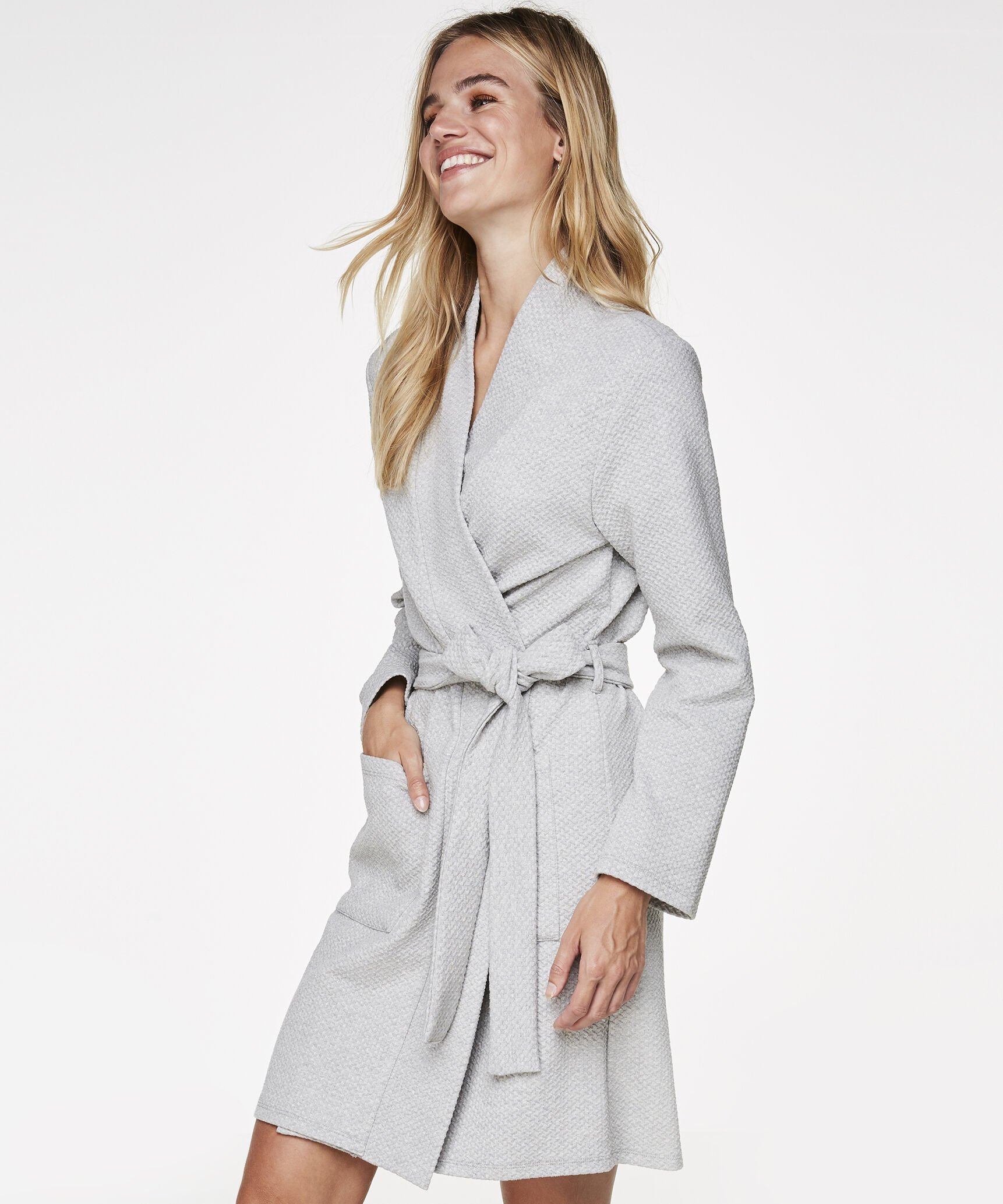 Jersey Bathrobe, Grå