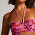 Pushup-bikinitopp Floral skål A – E, Rosa