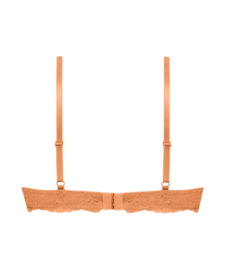 Uvattert bh med bøyle Marine, Oransje