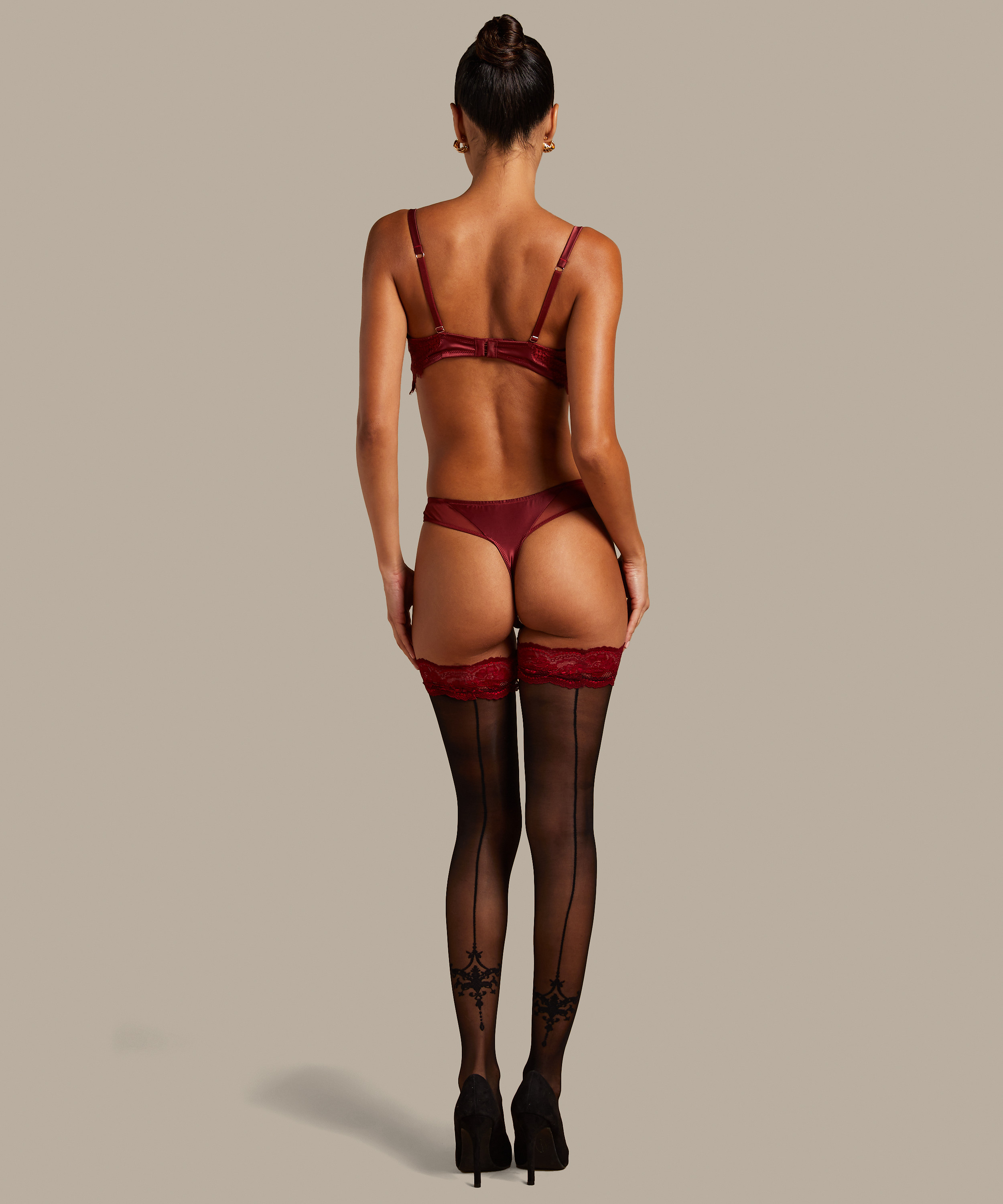 Stayups 20 denier Noir Zoe, Rød, main