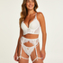 Jolie Polstret Longline push-up-BH med underspiler, Hvit
