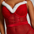 Wired slipdress Sexy Santa, Rød