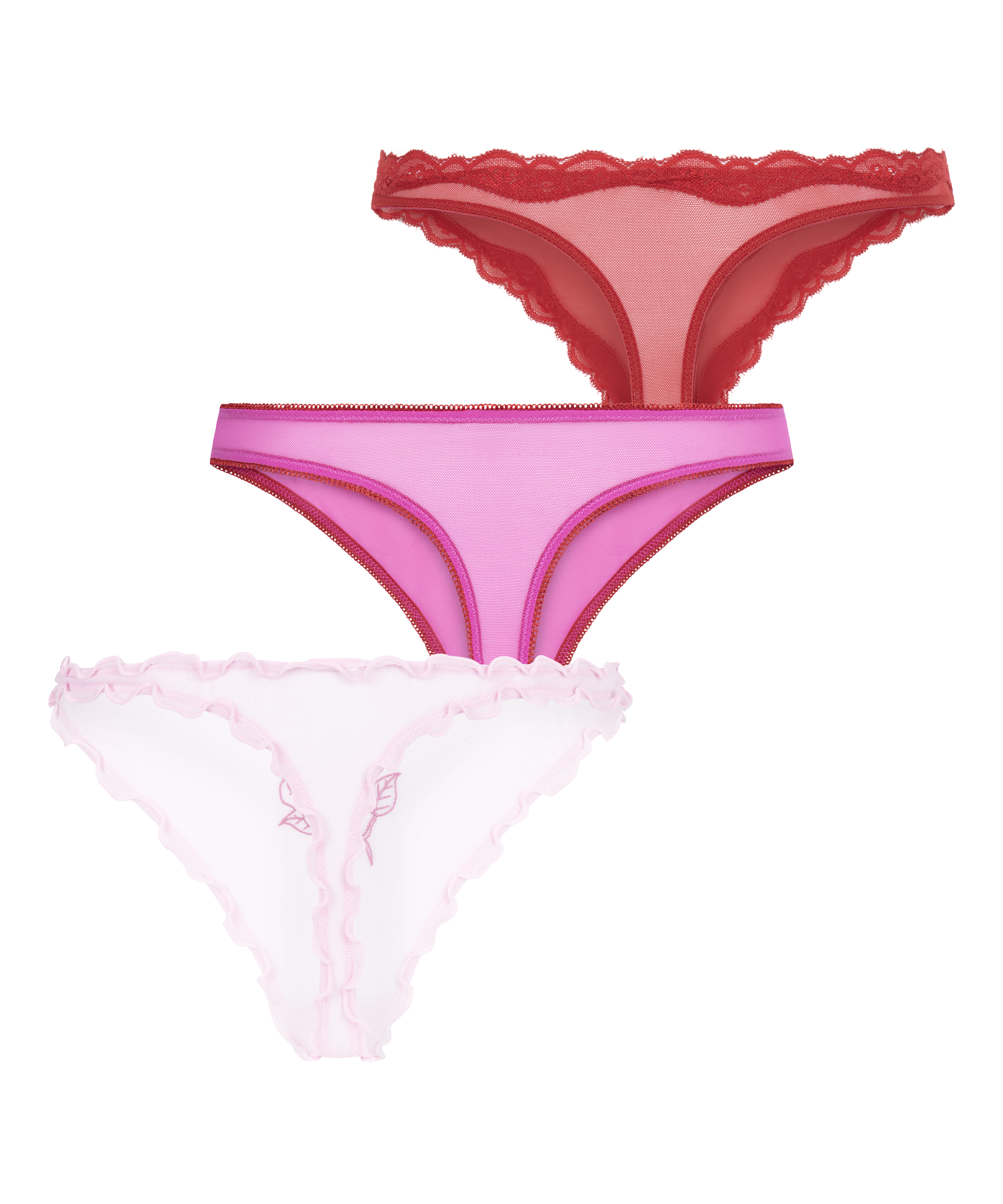 Valentine Thong Giftset, R&oslash;d, main