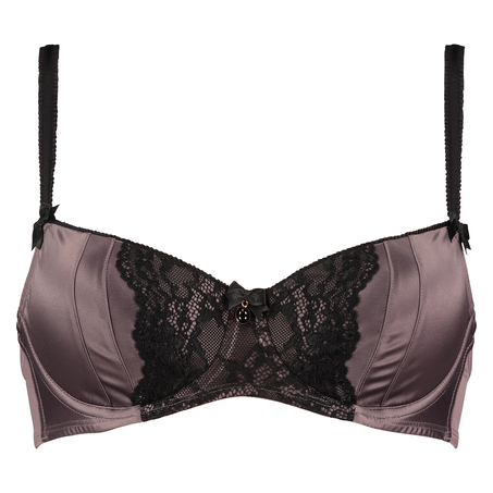 Padded underwired bra Loulou, Brun