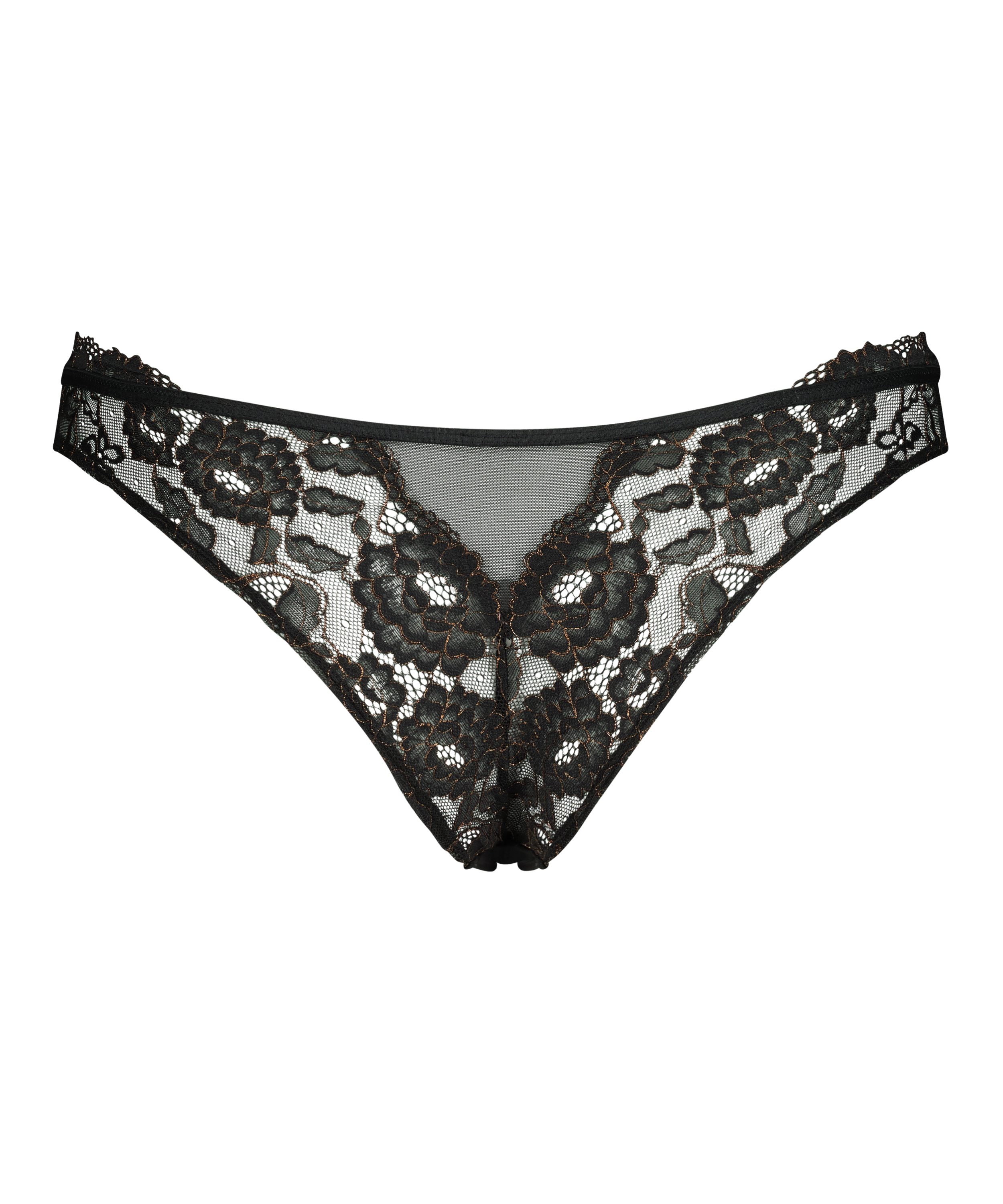Chloe brasiliansk truse med h&oslash;y skj&aelig;ring, Svart, main