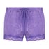 Velvet lace shorts, Lilla