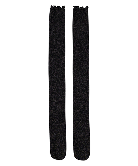 Strømper Glitter, Svart