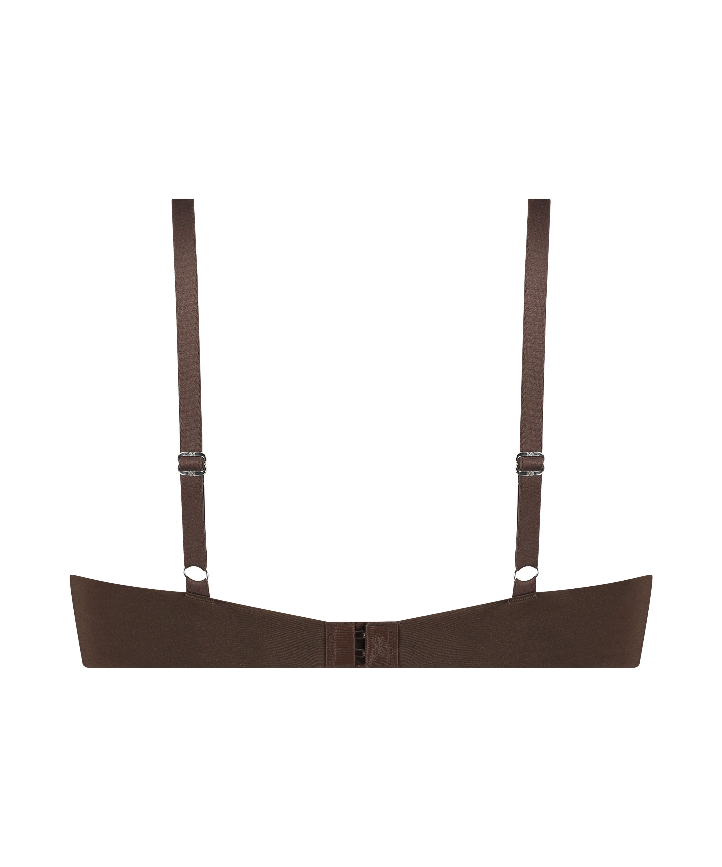 Polstret pushup-BH med b&oslash;yle Smooth, Brun, main