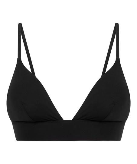 Triangle Bralette Smooth, Svart