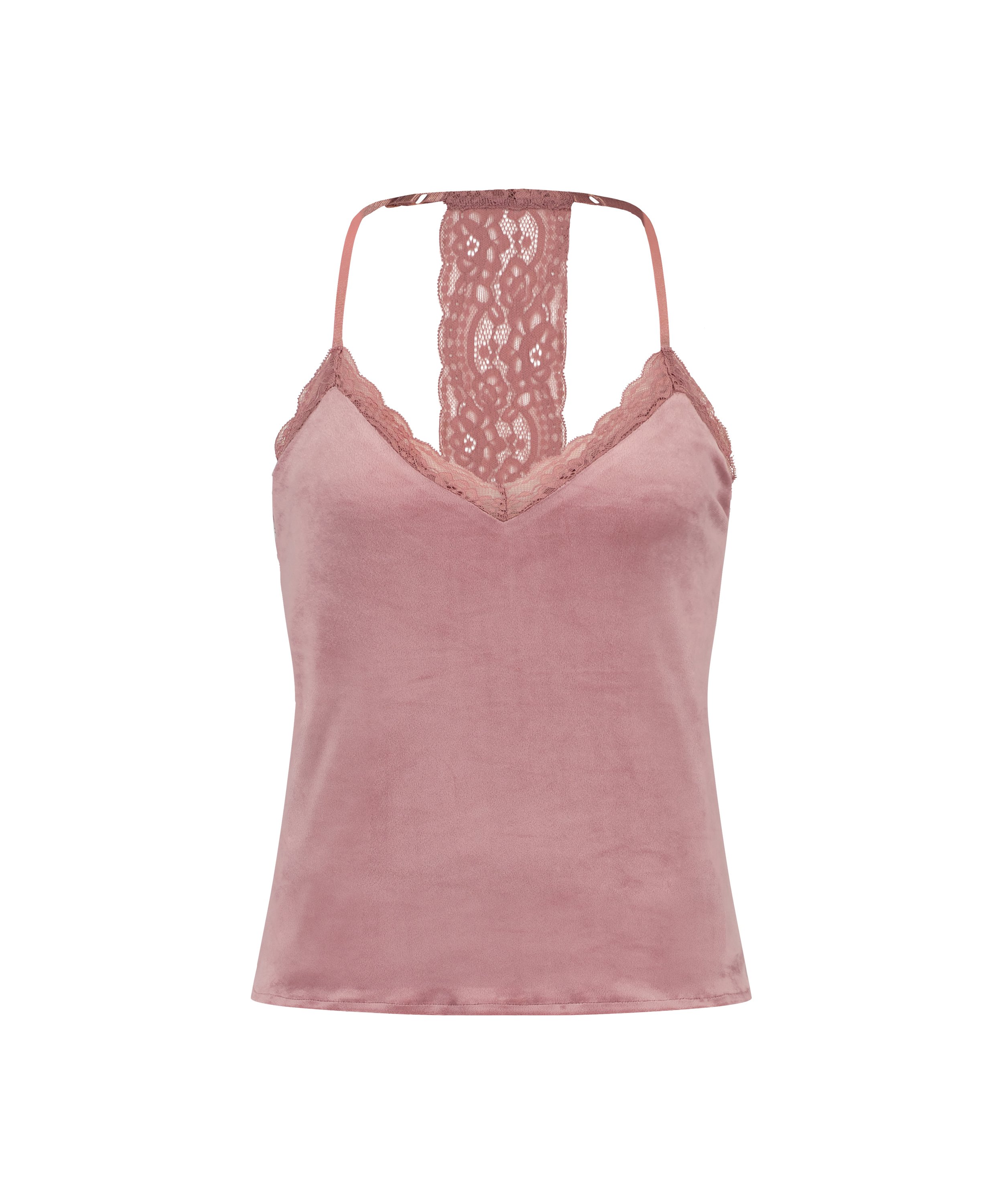 Velvet lace cami, Rosa, main