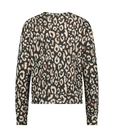 Pysjamatopp Jersey, Svart