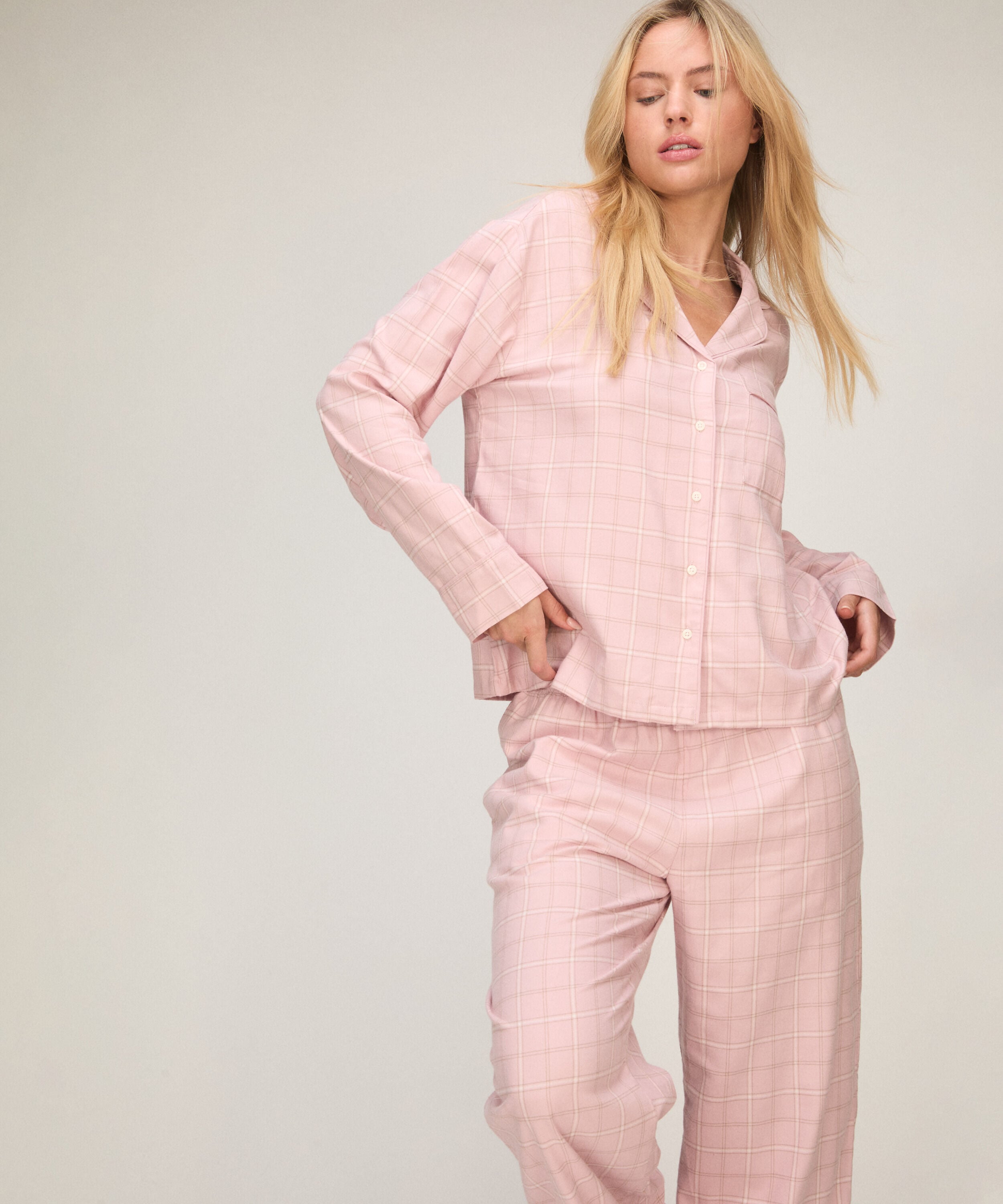 Pyjamasbukse Woven, Rosa Pyjamasbukse Woven, Rosa