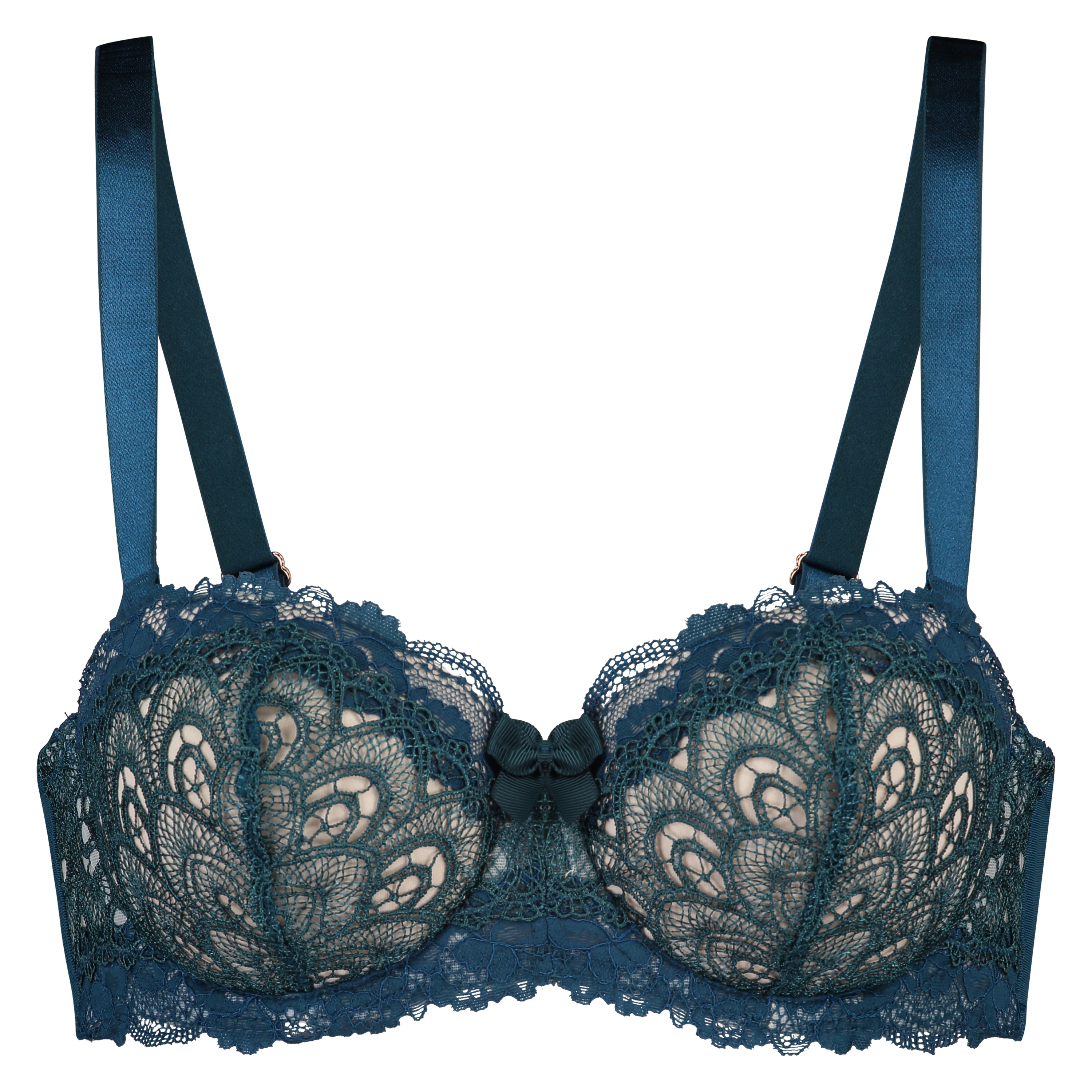 Latrice Padded Strapless Underwired Bra, Blå, main