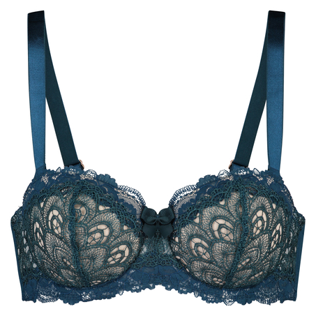 Latrice Padded Strapless Underwired Bra, Blå