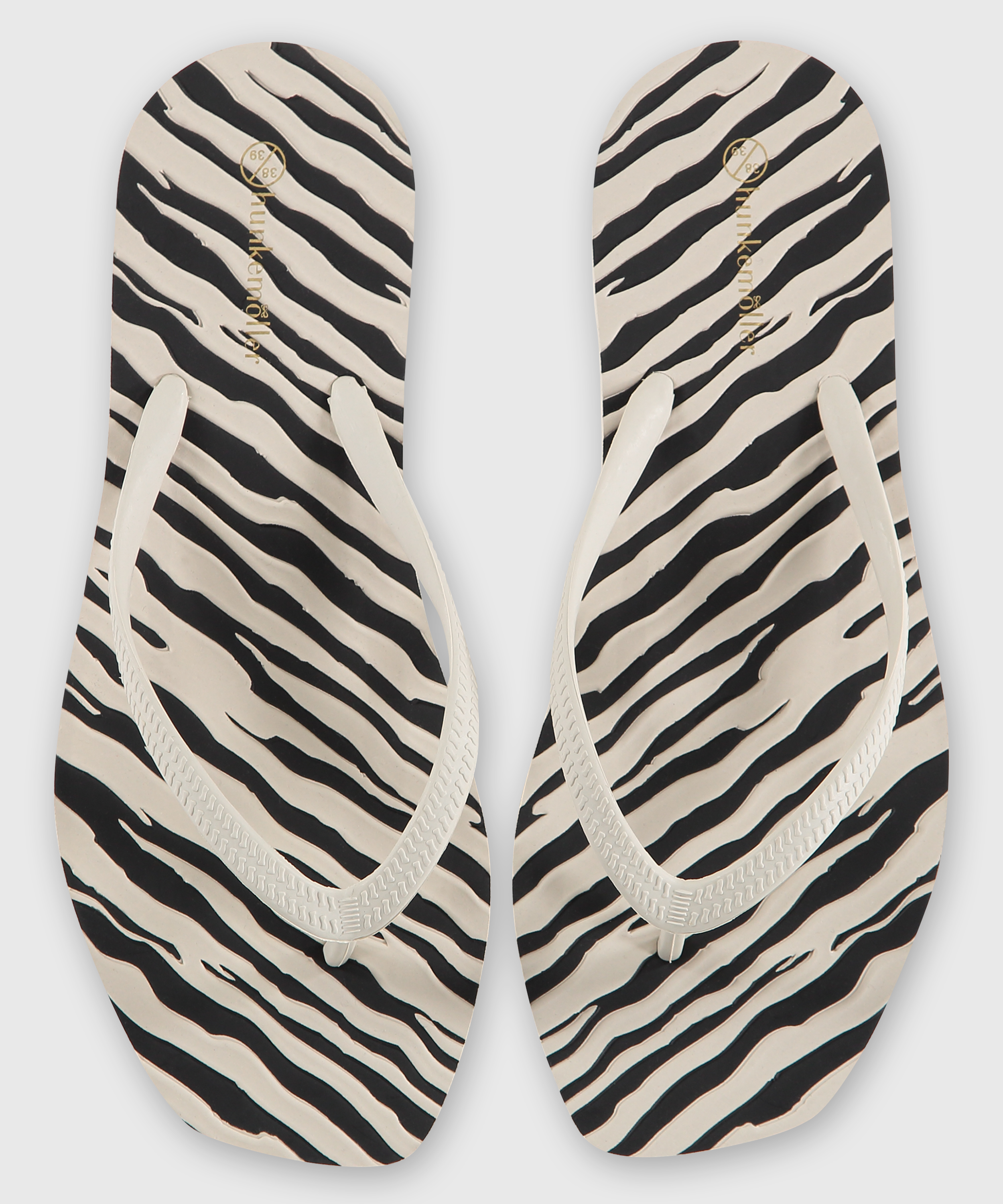 Slippers Zebra, Svart, main