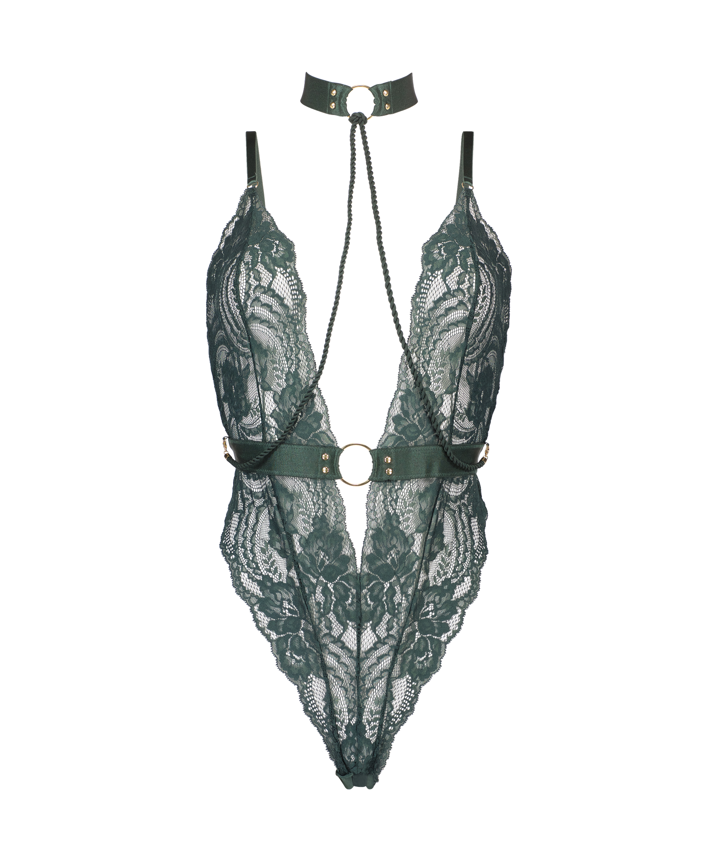 Private Brandy body åpent skritt, Grønn, main