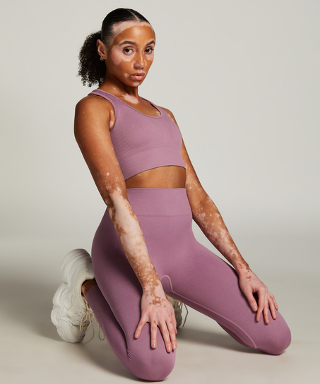 HKMX sømløs sports-BH, Lilla
