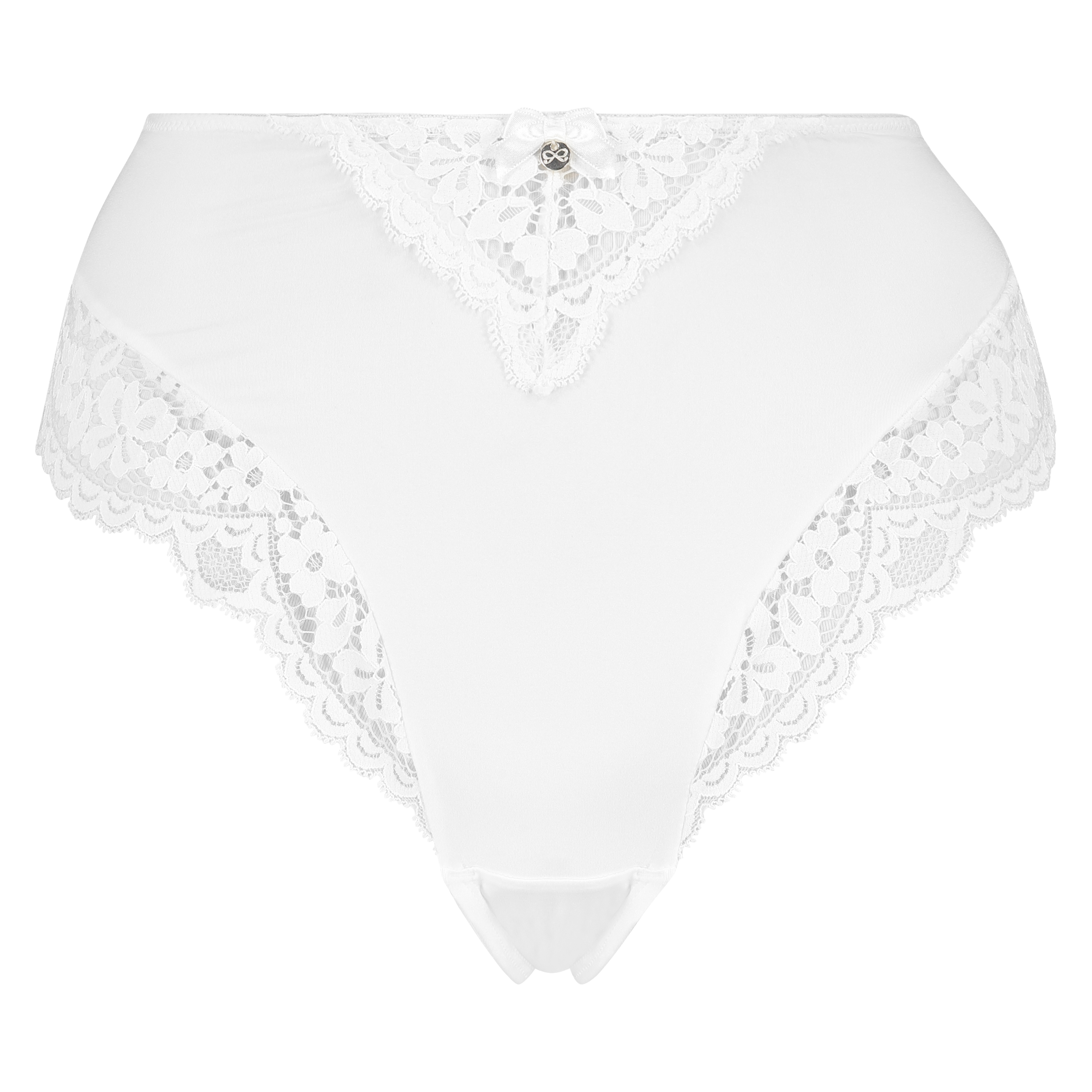 Marina brasiliansk truse med h&oslash;y skj&aelig;ring, Hvit, main