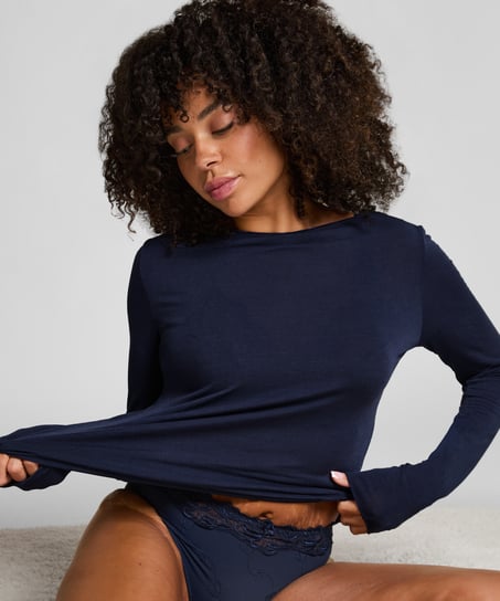 super soft b&aring;thals med kasjmir skjorte, Bl&aring;