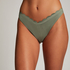 Høykuttet Bikini Underdel Scallop, Grønn