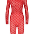 Private playsuit med hjerter, R&oslash;d