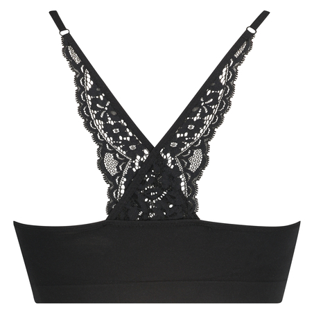 Marine sømløs bralette, Svart
