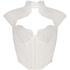 Topp Lace Camille, Hvit