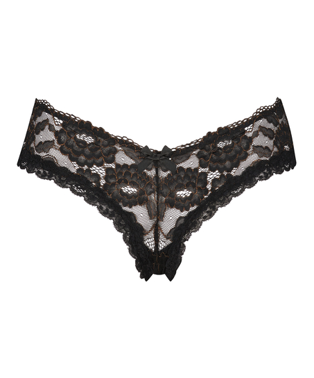 Kamari V-shape brasiliansk truse, Svart